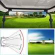 Rétroviseur extra large pour voiturette de golf, 42,5 cm, réglable