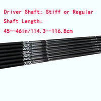 Shaft de driver graphite – flex Stiff ou Regular et longueur de 45 à 46 pouces