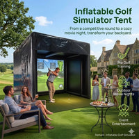 Cage de golf gonflable 4×3×3 m avec écran de projection