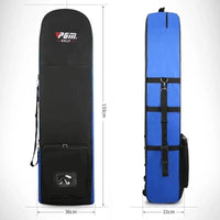 Housse de voyage golf à roulettes – cotes de la housse : 133 cm de hauteur, 36 cm de largeur, 22 cm d'épaisseur