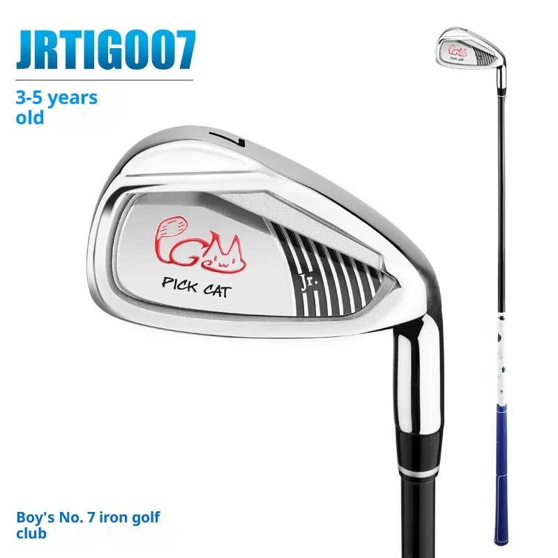 Club de golf enfant fer 7 – taille 3-5 ans, noir et rouge