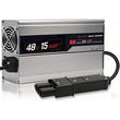 Chargeur plomb 48 V 15 A à fiche 2 broches pour voiturette de golf