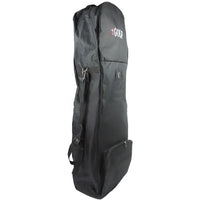 Housse de voyage golf noire – vue de côté avec la poche avant
