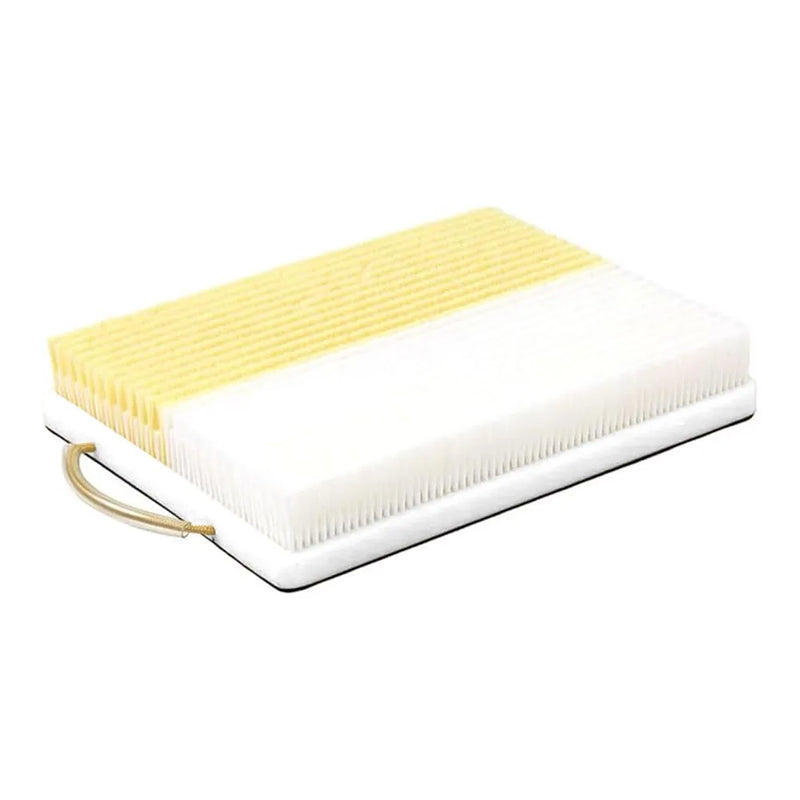 Tapis de bunker de golf – brins jaunes et blancs sur base blanche avec cordon de transport