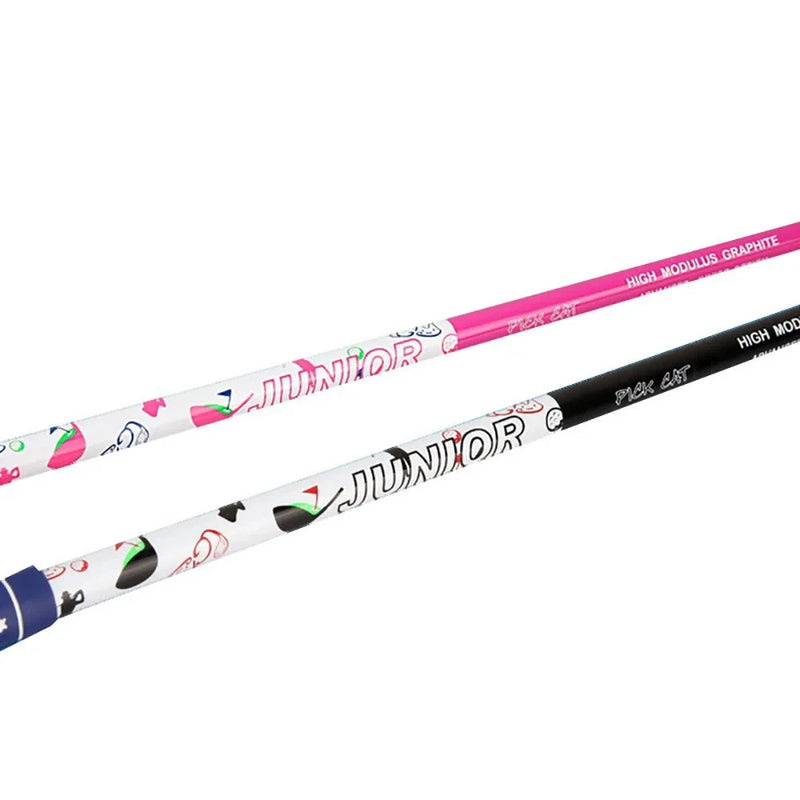 Club de golf enfant fer 7 – manches en graphite rose et noir