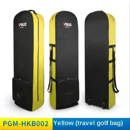 Housse de voyage golf à roulettes – coloris noir et jaune