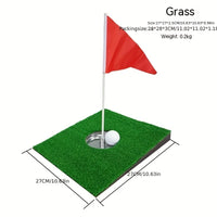 Mini green de putting – version gazon synthétique, vue cotée