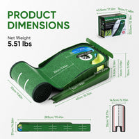 Tapis de putting avec miroir – dimensions et poids du tapis