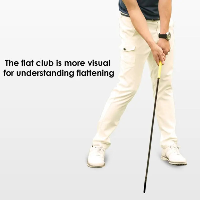Club d'entraînement de golf à tête plate – lame plate pour visualiser la face du club