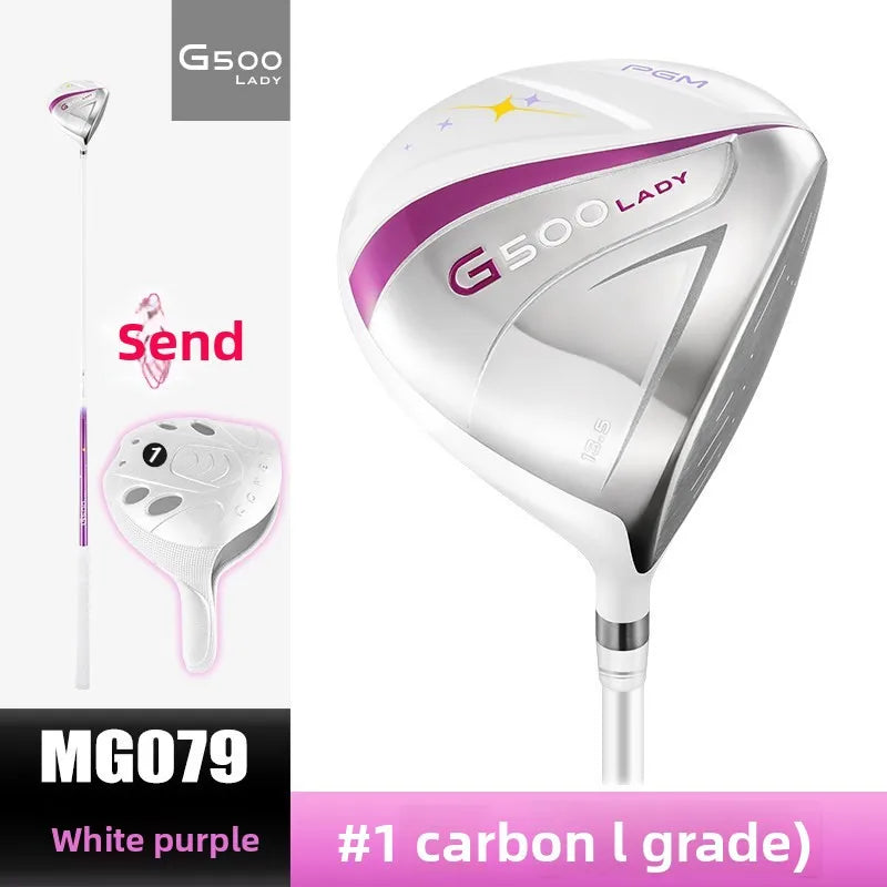 Driver de golf femme – driver n°1, blanc et violet