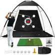 Filet de golf dôme 3 x 2,1 m, cible multiple, tapis tri-turf et sac