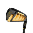Fer 7 golf noir et or homme droitier, manche graphite ou acier