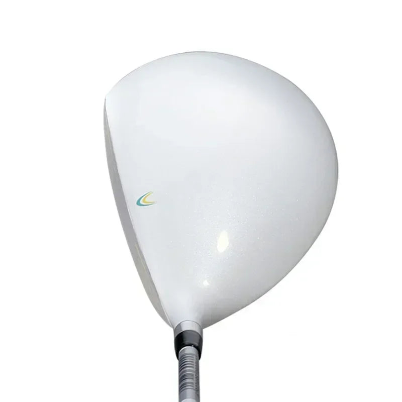 Driver, bois 3, bois 5 ou hybride droitier blanc et argent, manche carbone, à la pièce
