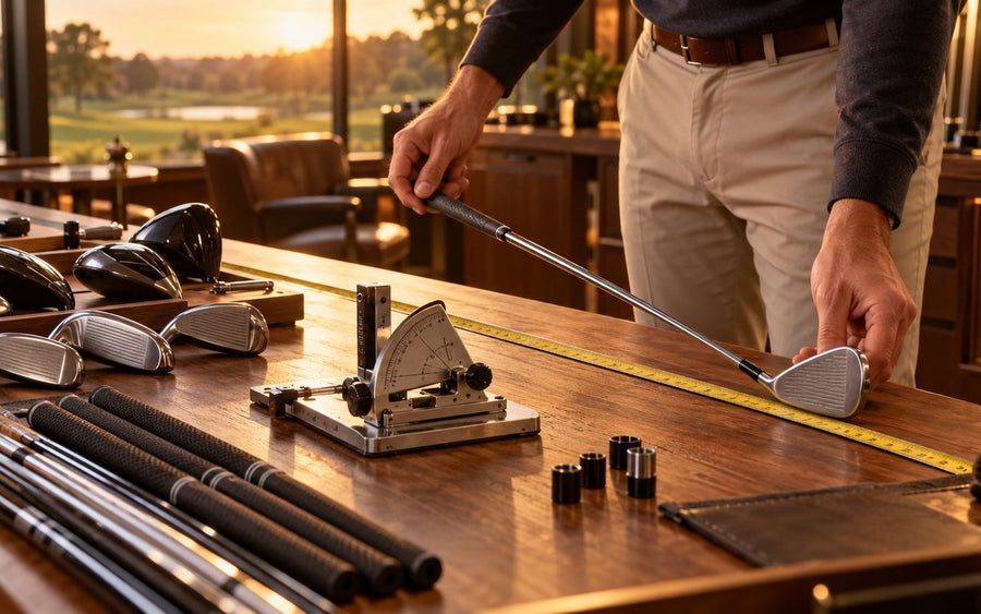 Atelier de fitting : mesure d'un club, angle de loft et de lie